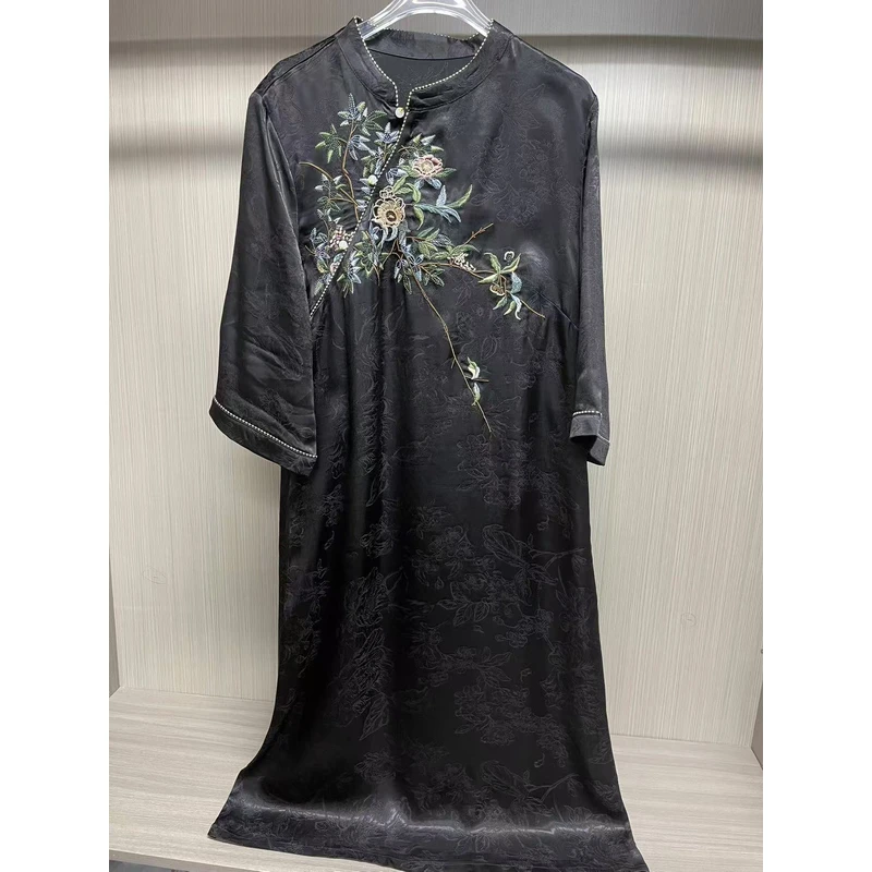 【馨绣】新款气质显瘦百搭连衣裙