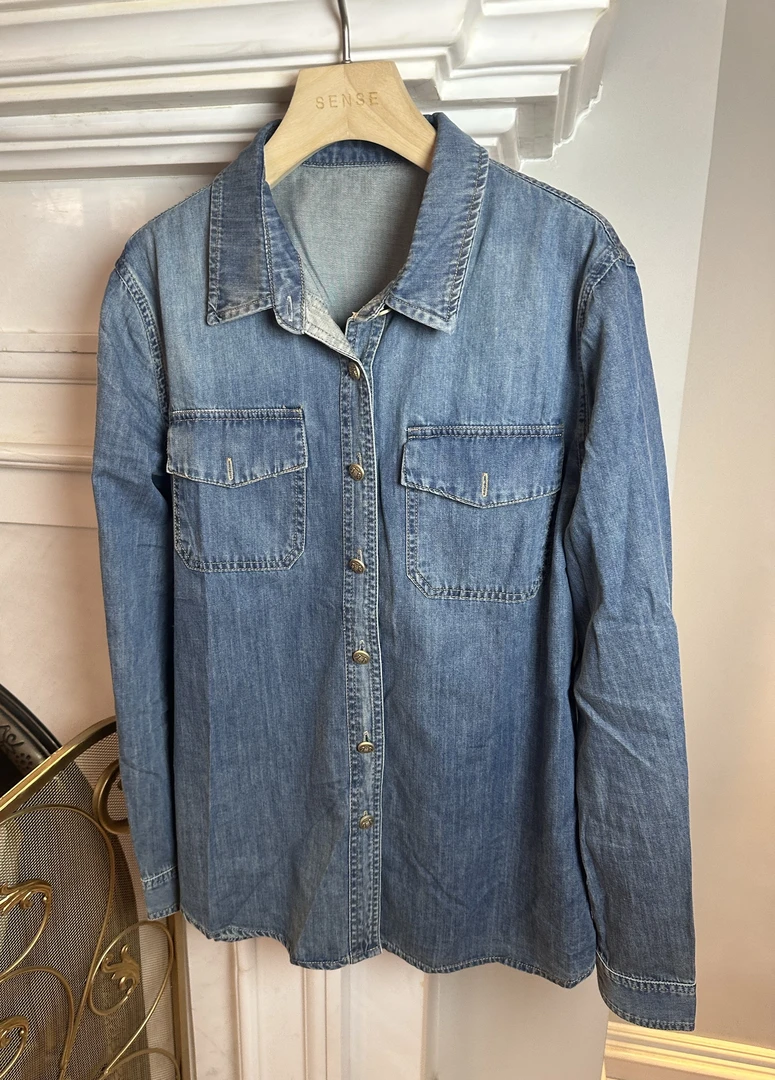 SENSE 25年  复古水洗牛仔衬衫