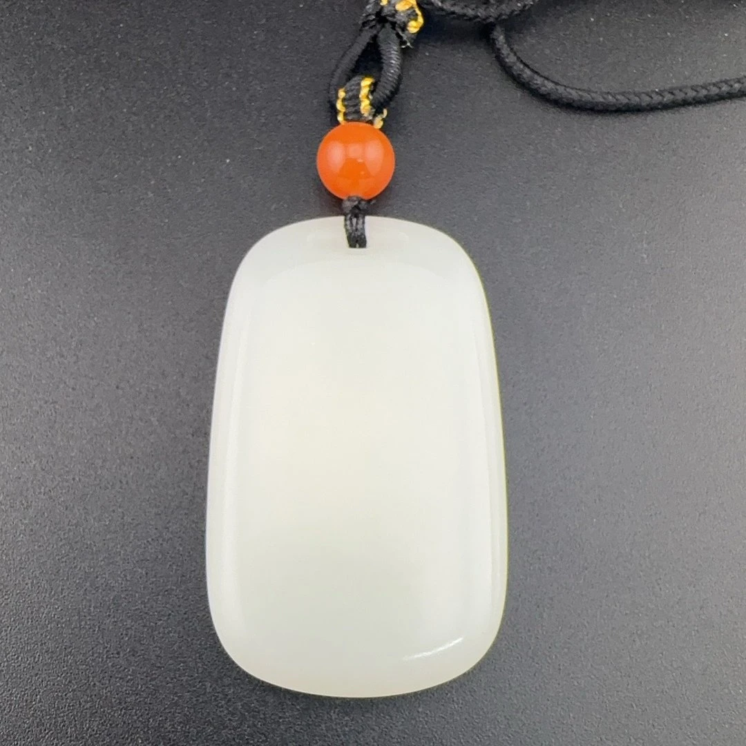 BY0828FSYN标080 北玉精选 和田玉无事牌