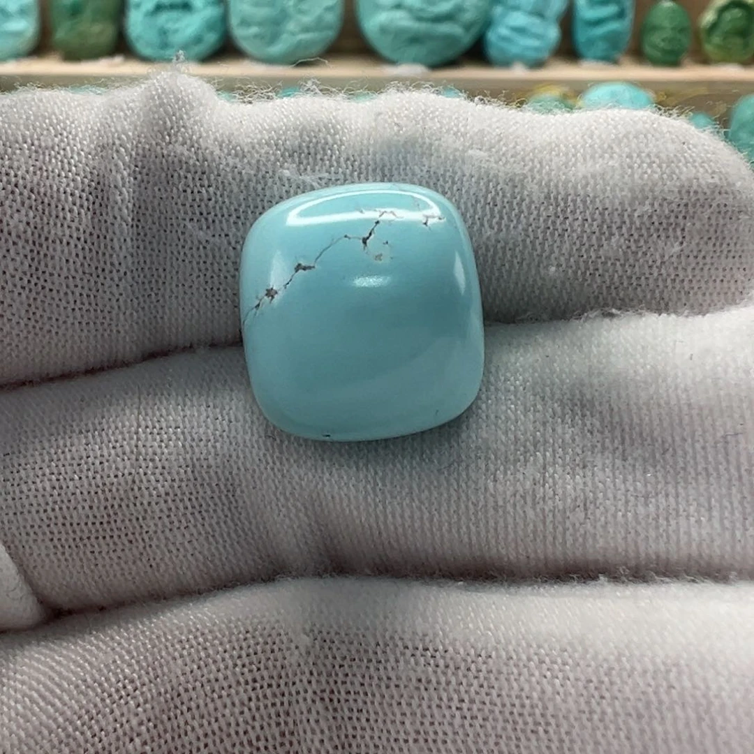 未镶嵌绿松石老型珠14.5x13.2mm