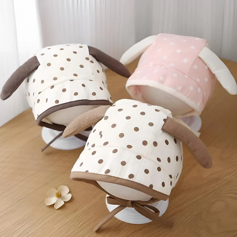 韩版婴儿帽子春秋薄款护囱门胎帽男女宝宝新生小月龄包头遮阳帽夏