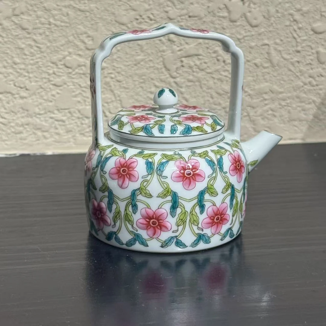 YZT-8889[学茶严选]宝相梅花提梁壶 陶瓷