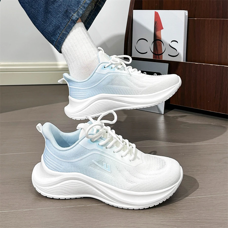 Warrior/回力新款透气女鞋飞织网面轻便休闲运动鞋软底学生跑步鞋