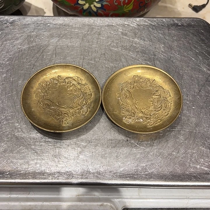 旷*微瑕疵黄铜摆件工艺品