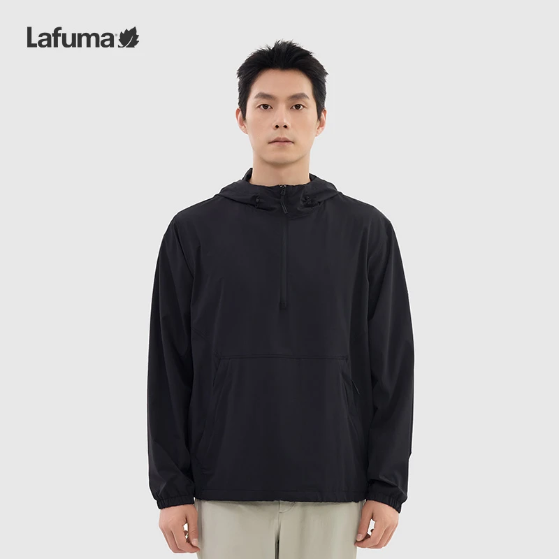 LAFUMA乐飞叶户外25防泼水半拉链套头夹克男士运动防晒LMJA5AF26
