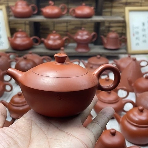 李*言潮州朱泥手拉壶合欢壶