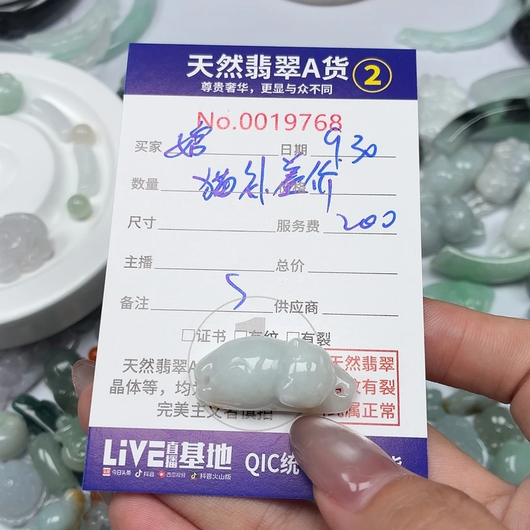 婠***婠翡翠未镶嵌颈饰24