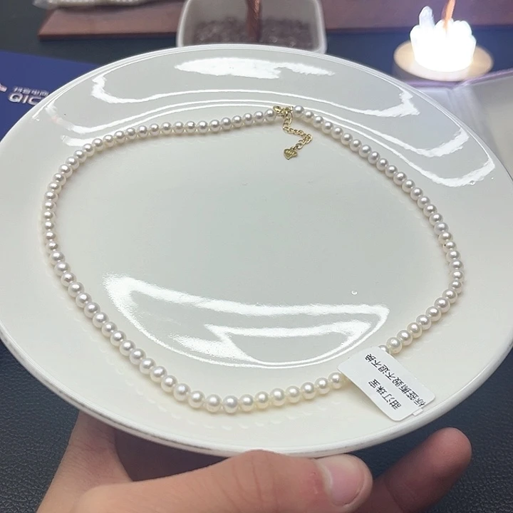 珍珠项链合金淡水珍珠24