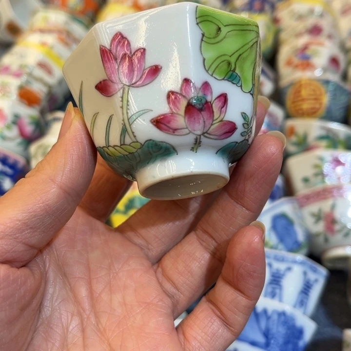 手绘茶杯盖碗陶瓷