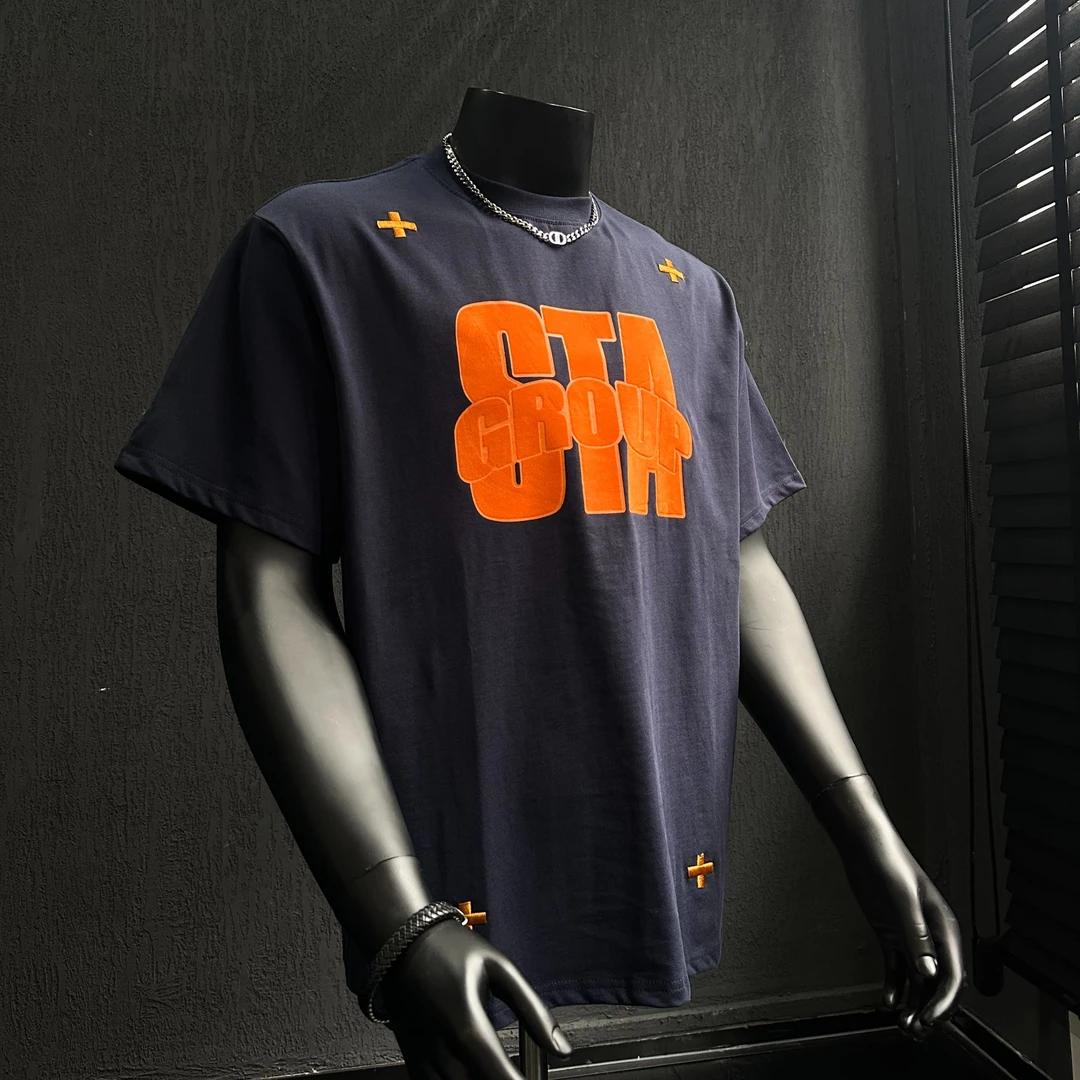 STA国潮280克重重磅复古街头纯棉圆领夏季半袖男短袖t恤夏天穿搭