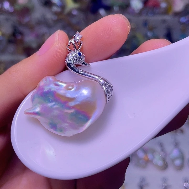 h***r合金颈饰淡水珍珠94