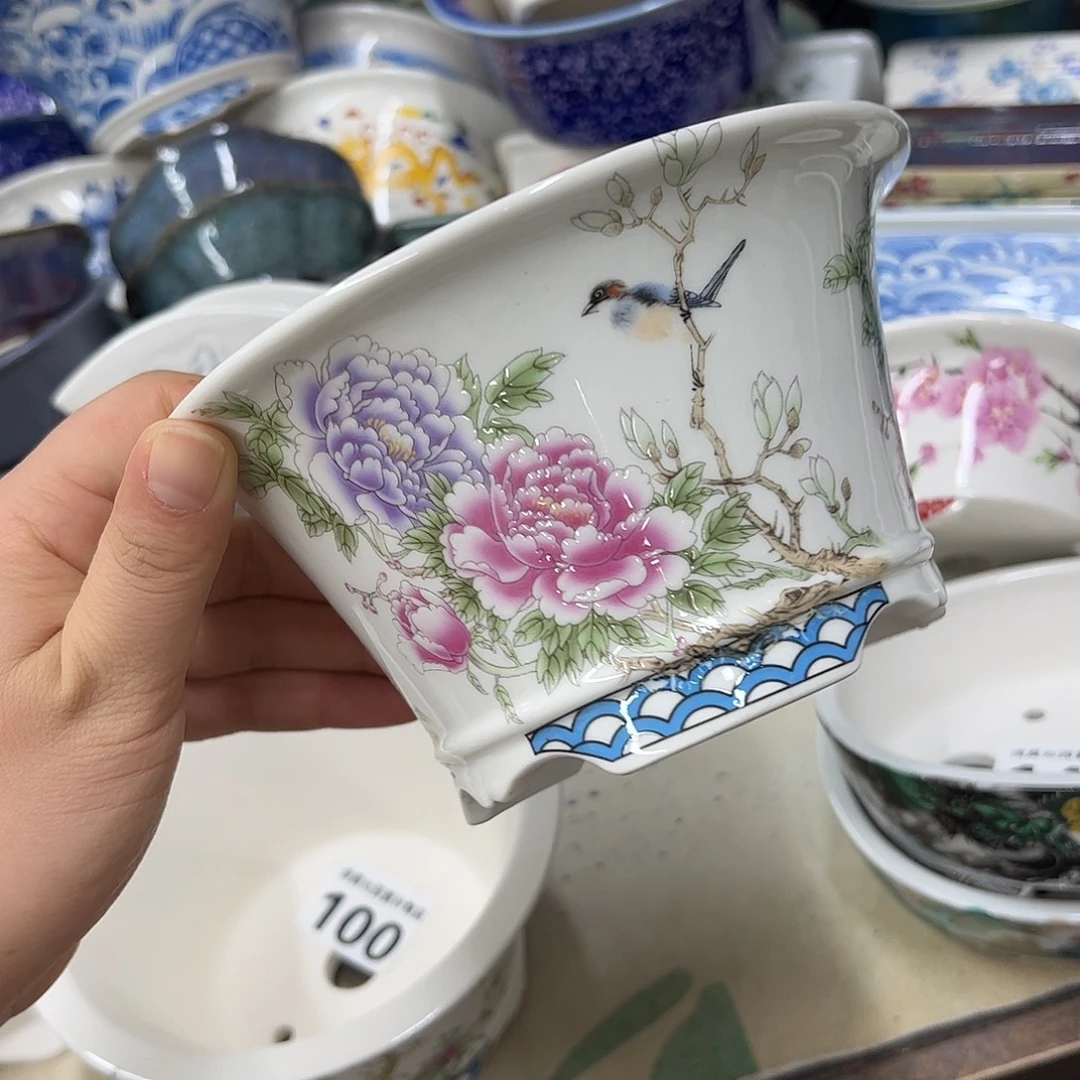 紫砂花盆139号瑕疵15/8cm