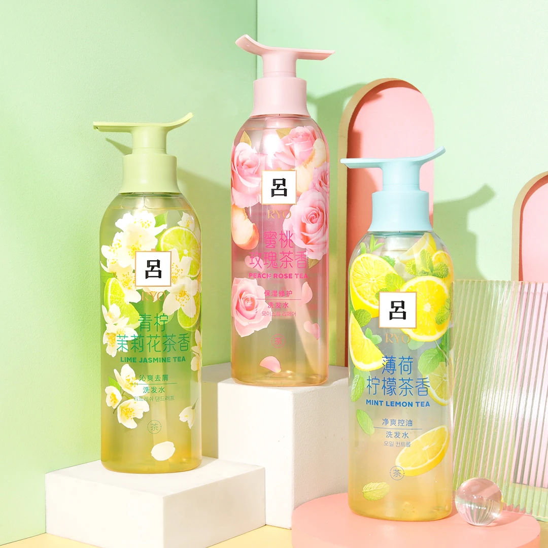 吕花茶清漾凝润洗发水沁爽去屑保湿修护水润柔顺留香正品400ml