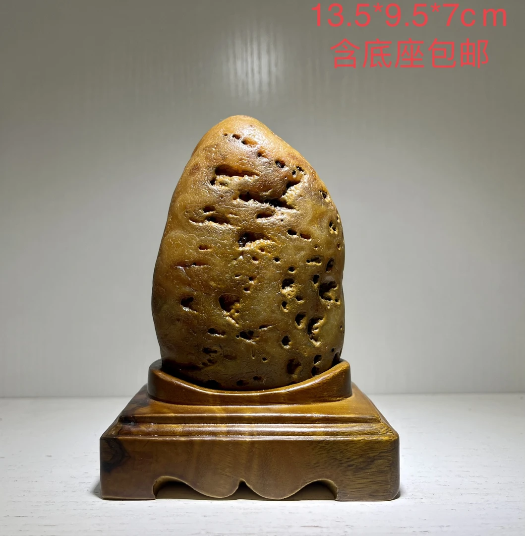 天然奇石长江鹅卵石家居摆件含底座包邮全湿拍图