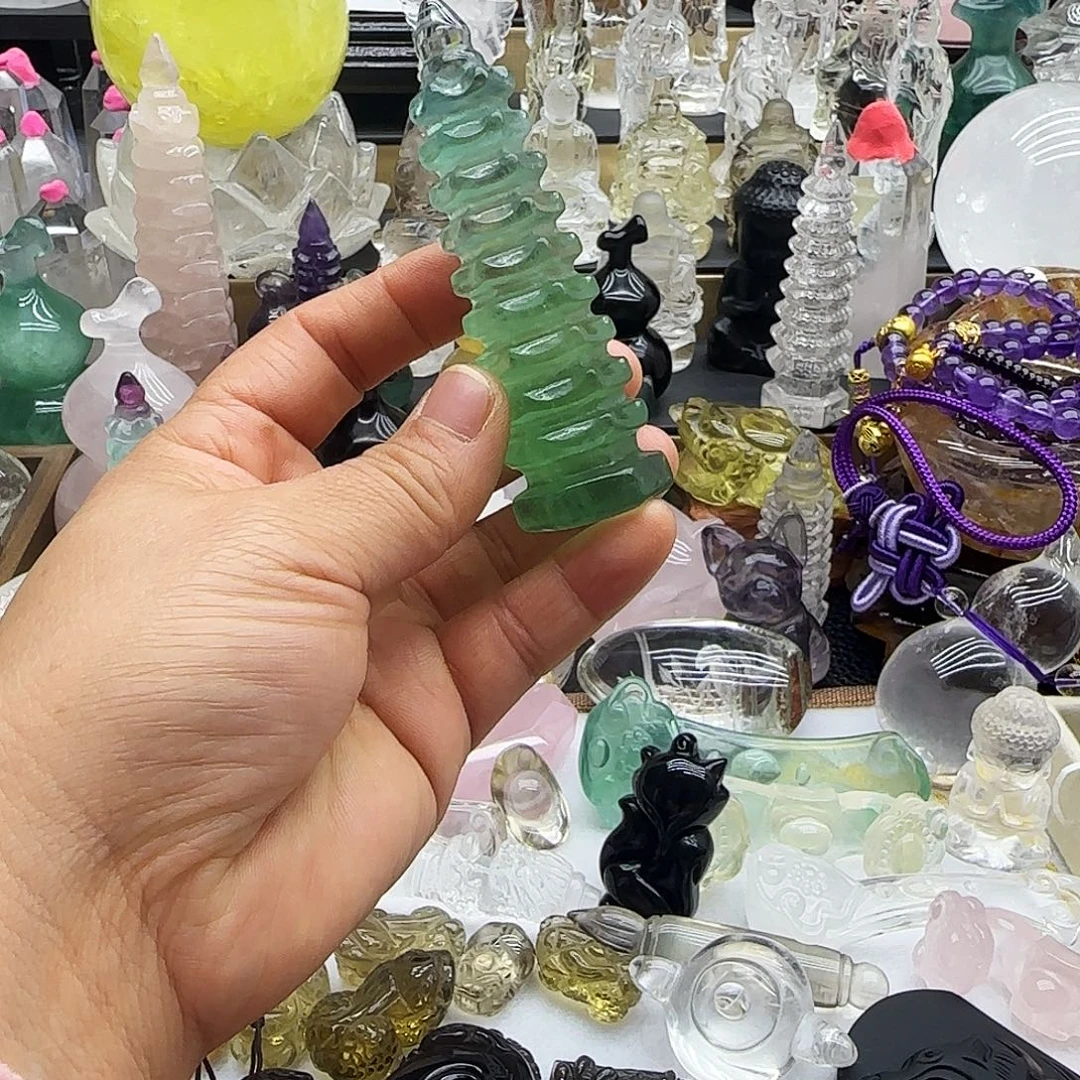 未镶嵌紫晶车挂摆件