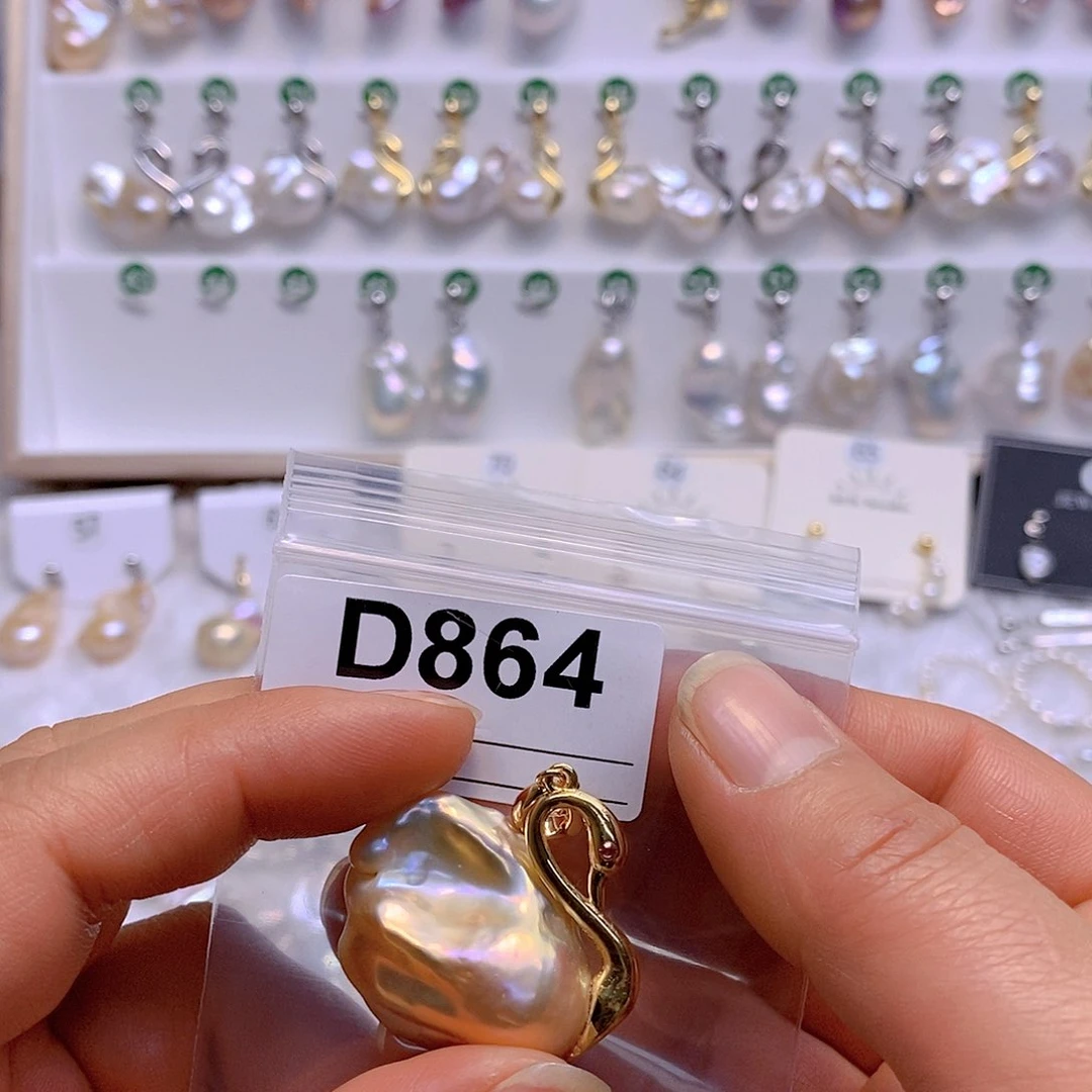 淡水珍珠颈饰银S925镶嵌