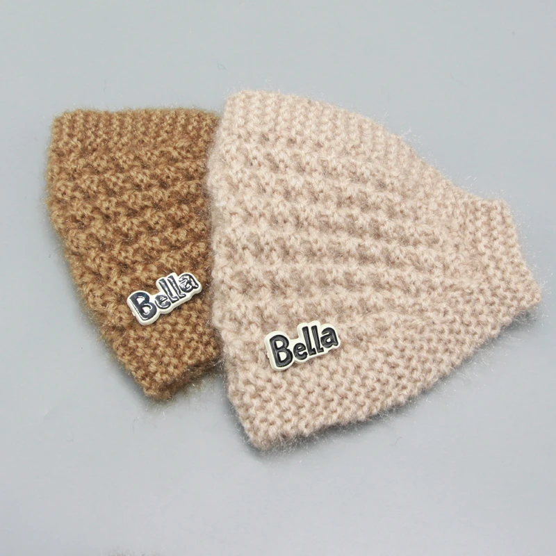 森系空顶秋冬发箍包头发带时尚加厚冬季毛线方束发带空顶防寒款