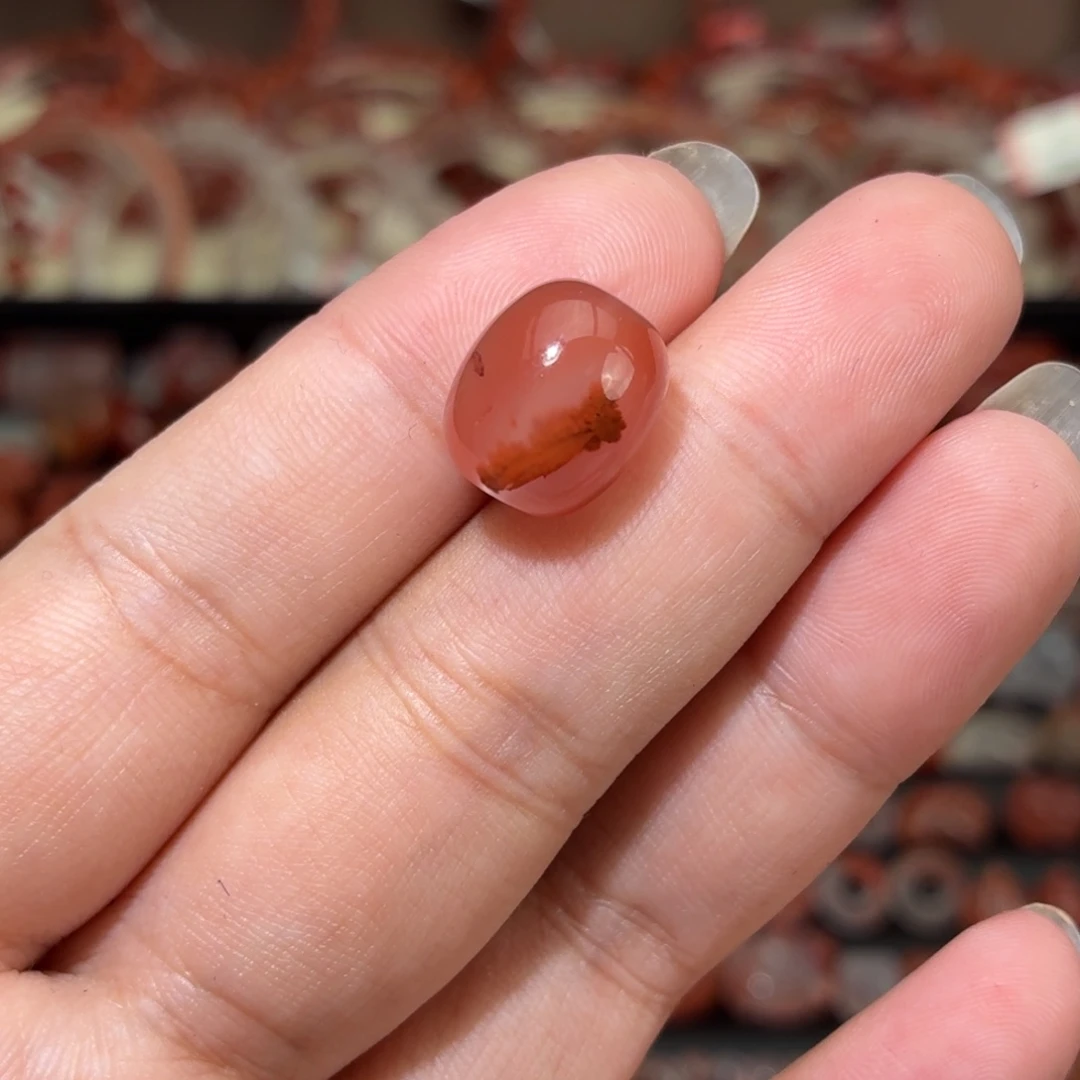 南红玛瑙未镶嵌颈饰11咪枣珠