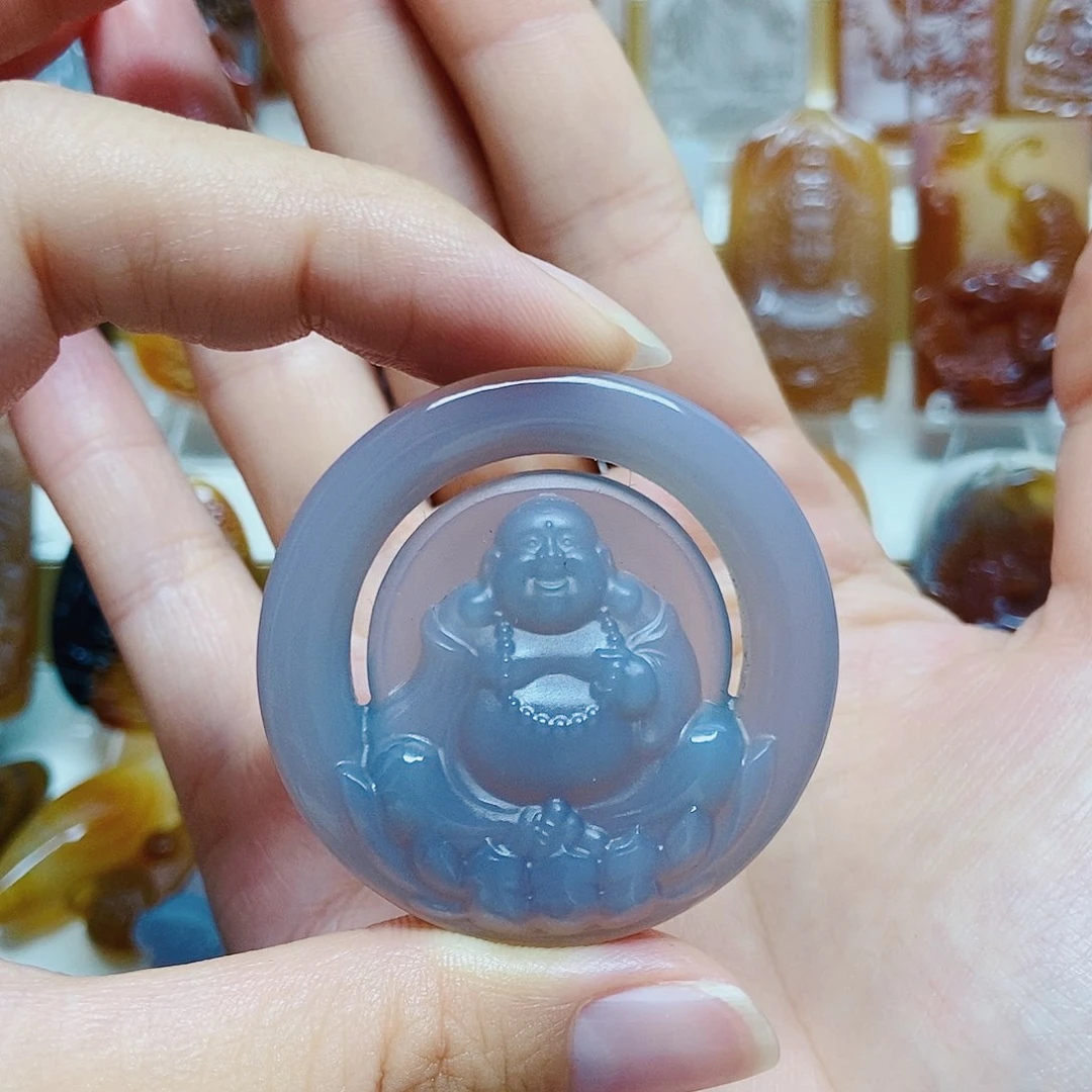 海***空玛瑙/玉髓颈饰未镶嵌