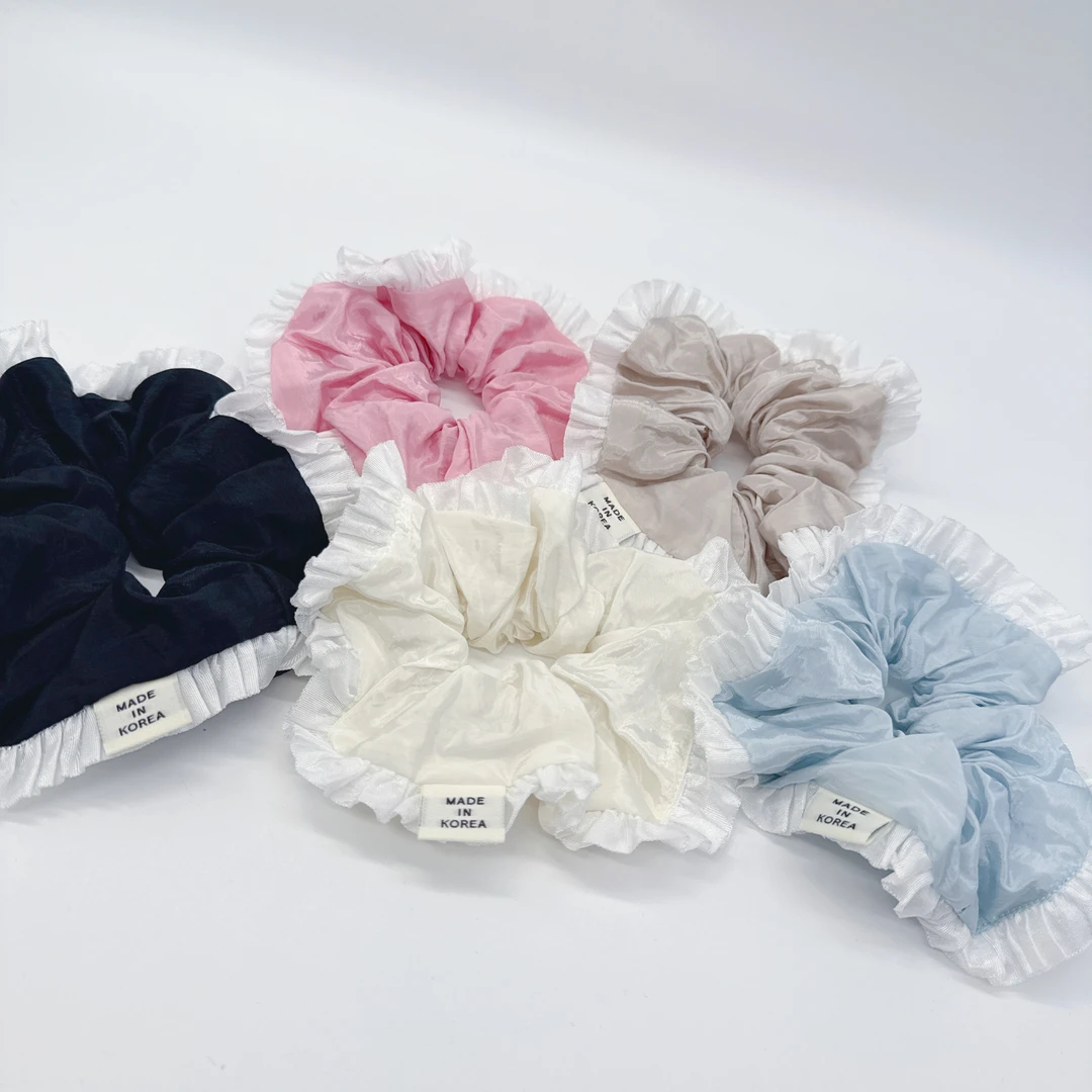 Mi33 布艺韩系花边大肠发圈 Q07058Q1