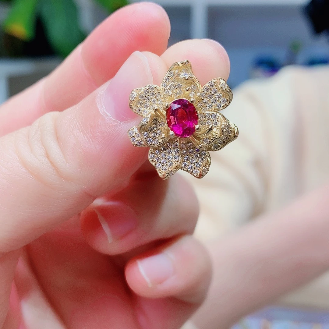 颈饰银S925镶嵌碧玺