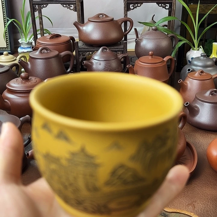 茶杯紫砂主人杯 黄金段 170cc