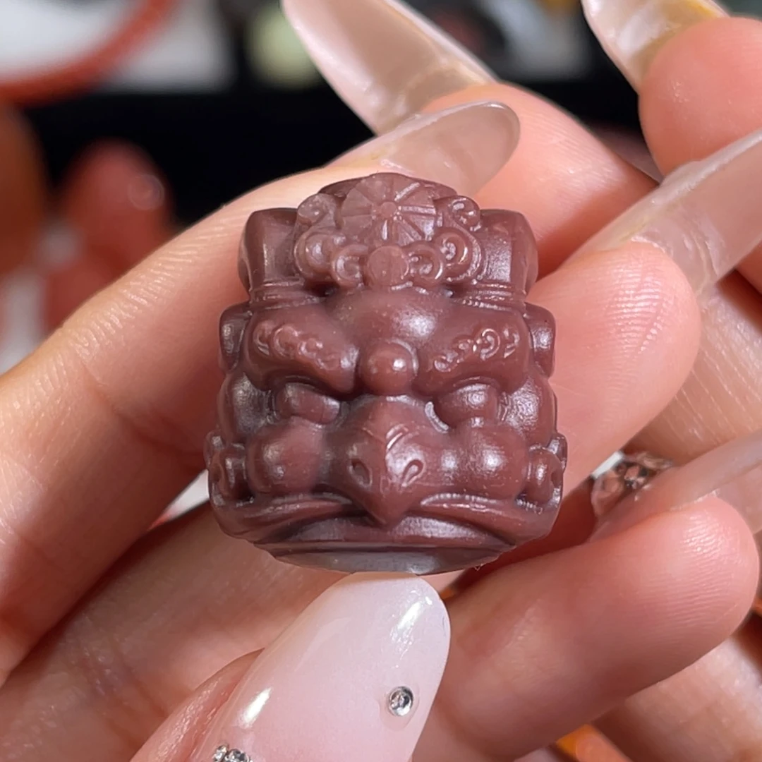 小***虎玛瑙/玉髓未镶嵌大鹏鸟21.2x23mm 不换退