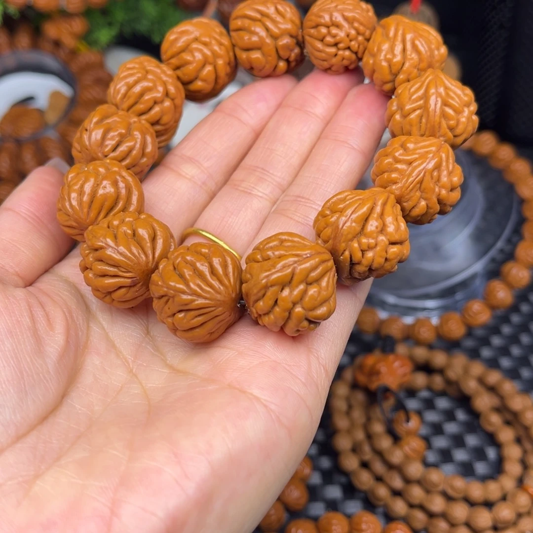 桃核手串豹子头单圈