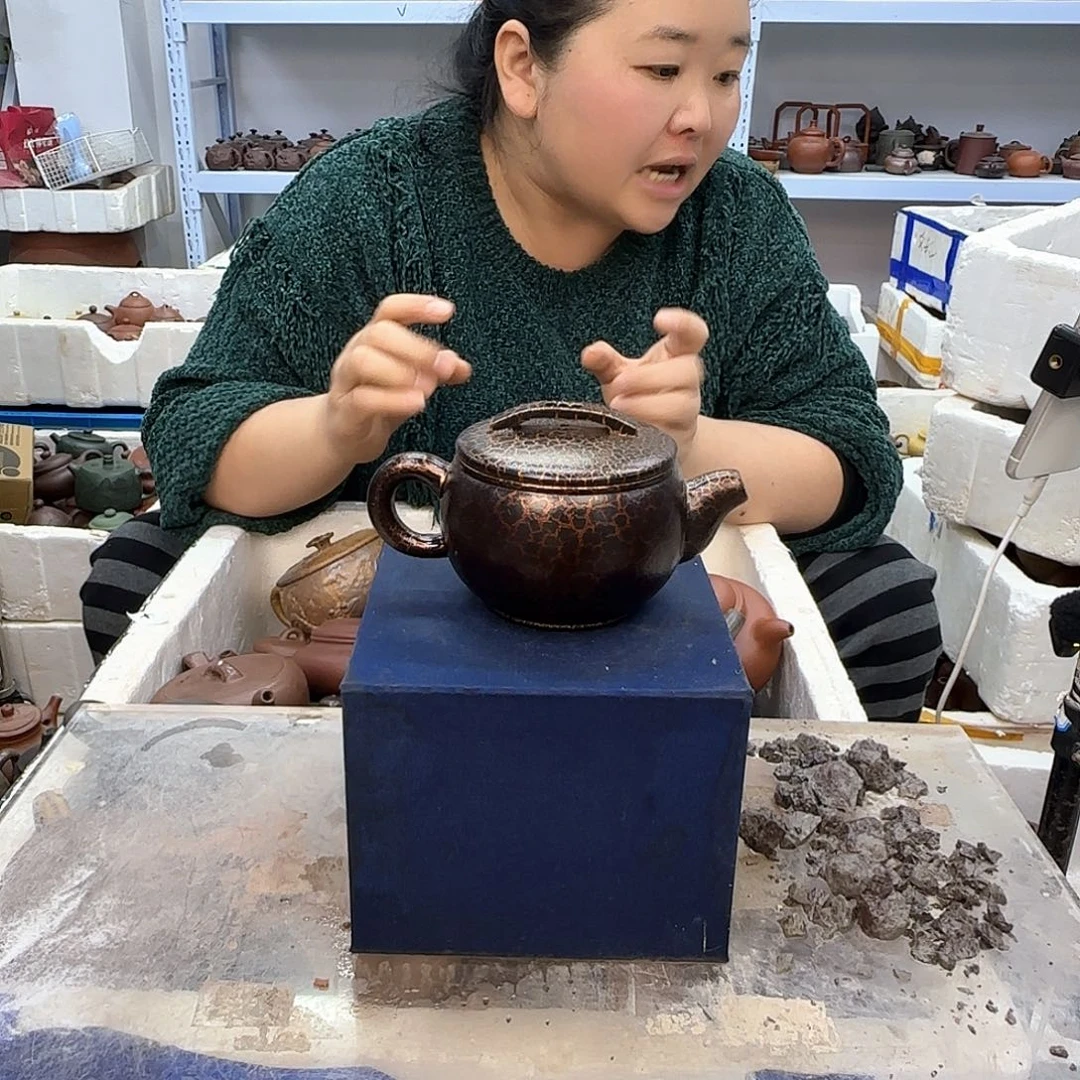 茶壶紫砂宜兴紫砂壶瑕疵处理