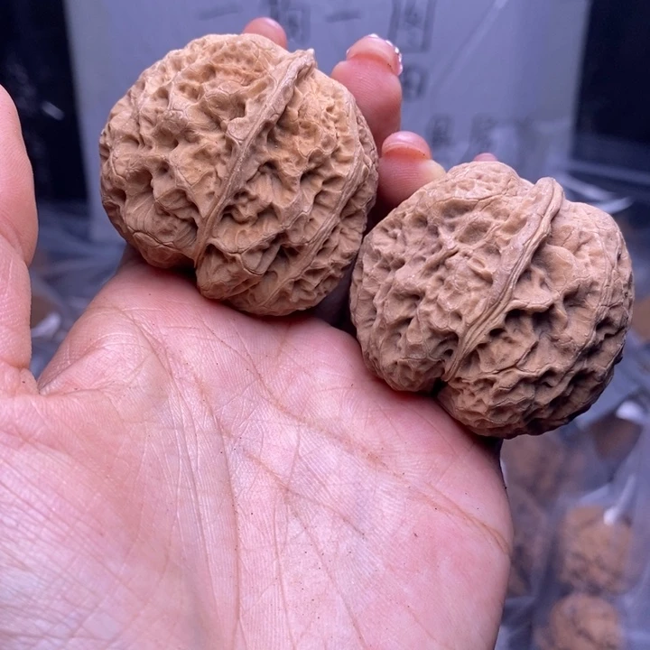 把件文玩核桃云南野生铁核桃209号45mm