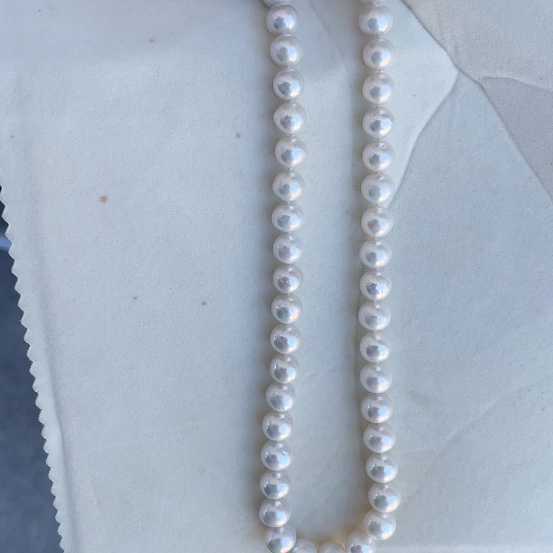 淡水珍珠银S925镶嵌颈饰10