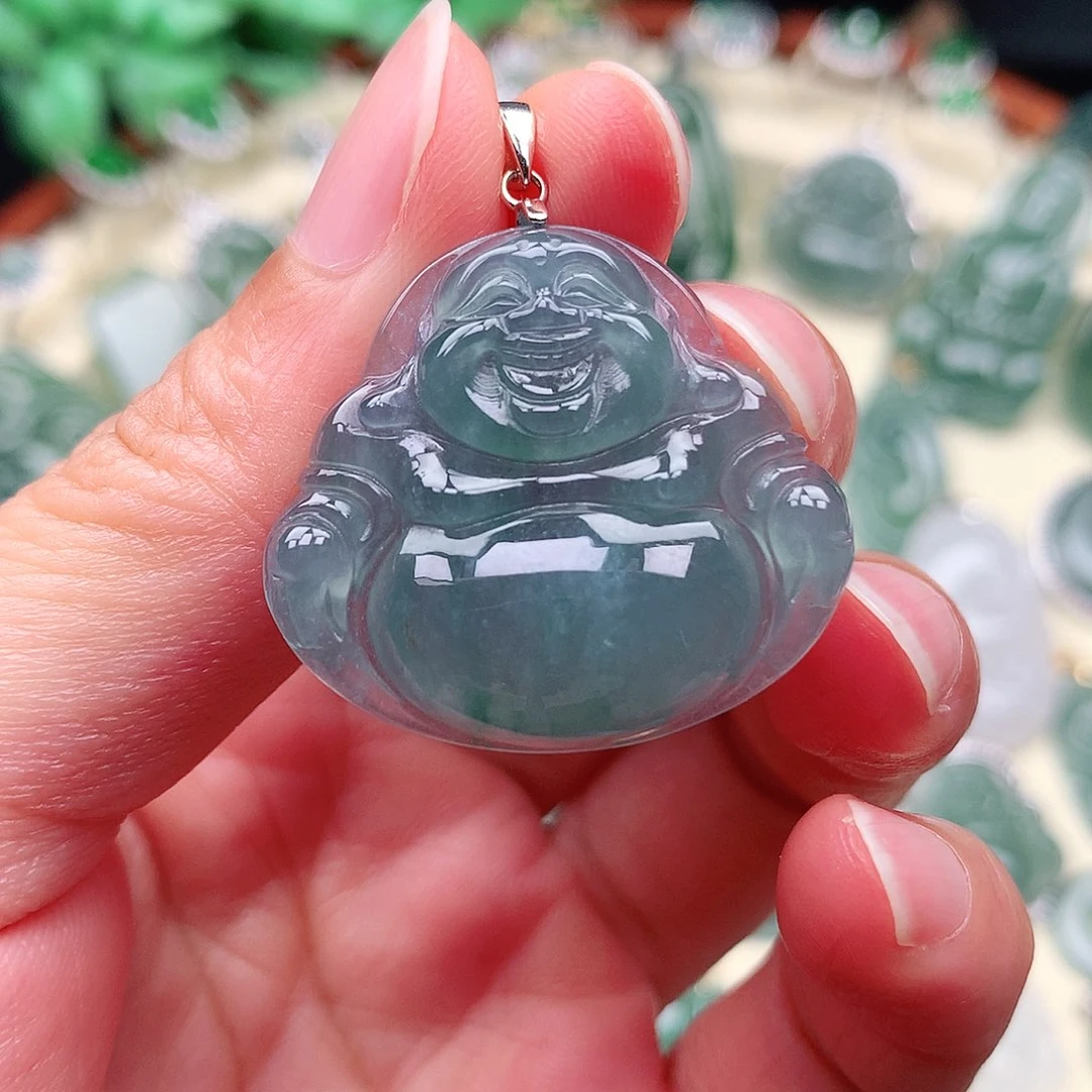 翡翠挂件未镶嵌吊坠