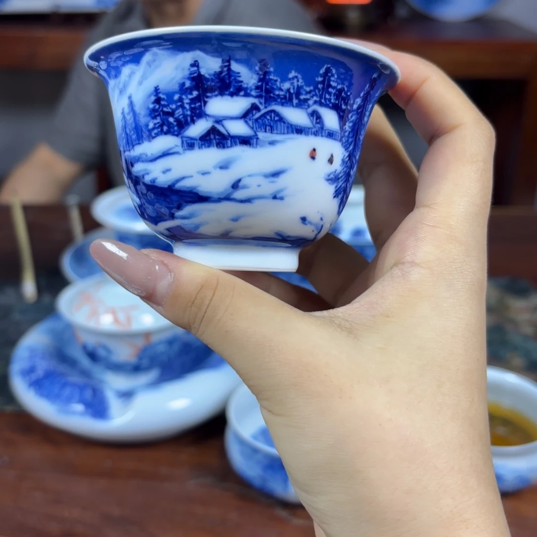 星***帆国一王老师手绘雪景