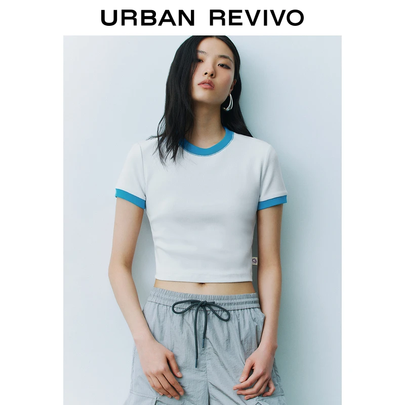 【野丸子】UR2025春季新款女装时尚设计感镂空短袖T恤UYV450047
