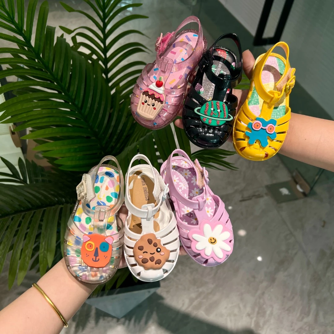【可妮家】小童男宝女宝小怪兽卡通罗马果冻鞋凉鞋沙滩鞋香香鞋