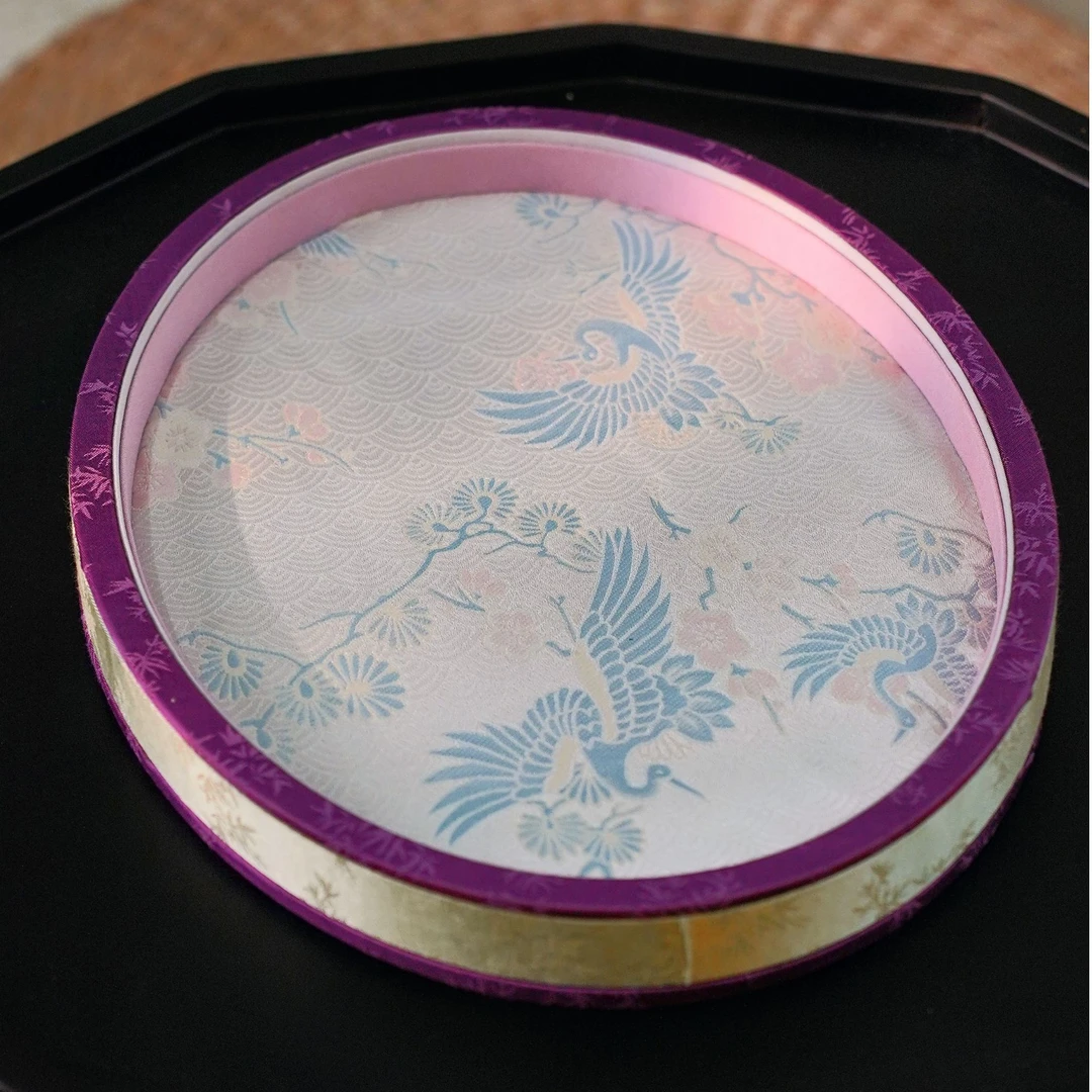 珠宝首饰展示托盘戒指项链手镯陈列道具盘复古文玩展示盘实木茶盘