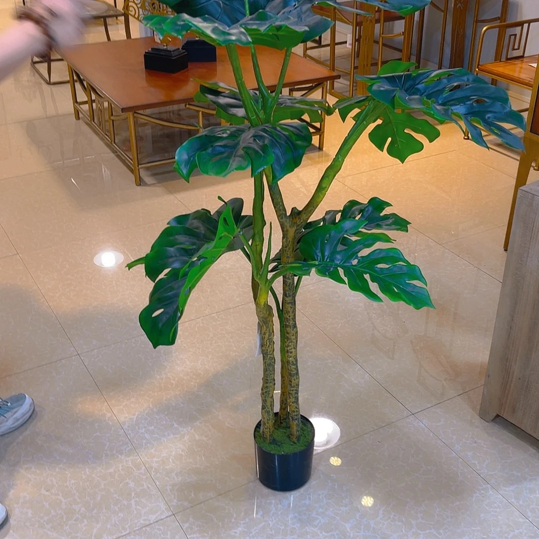 仿真龟背竹 红陶红陶红陶红陶