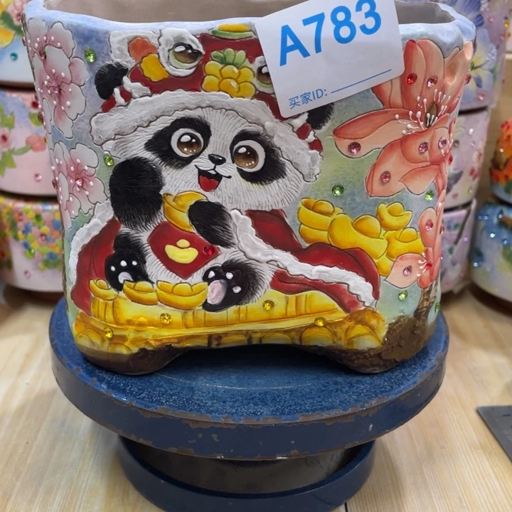 熊猫花盆多肉花盆