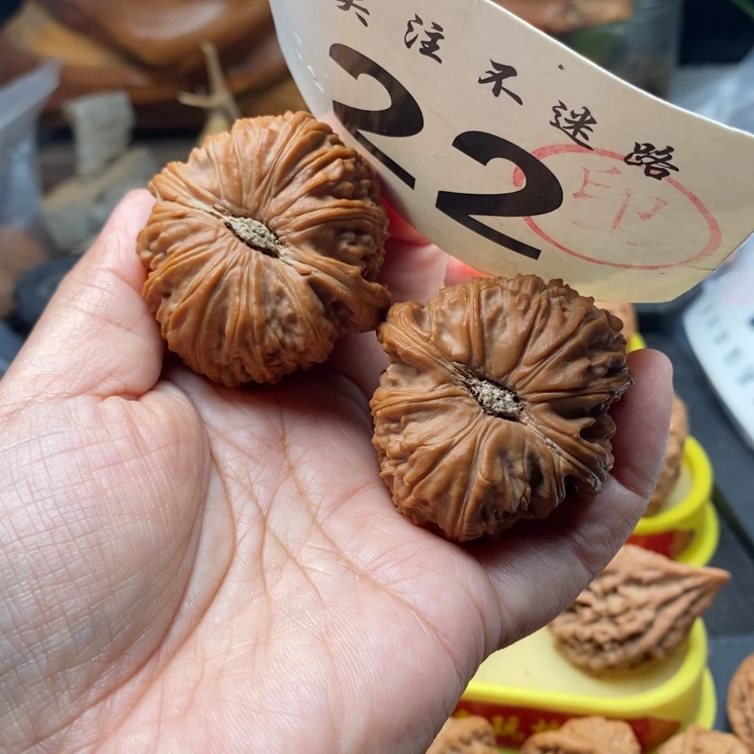 把件文玩核桃45全品大白卡姿兰大眼睛