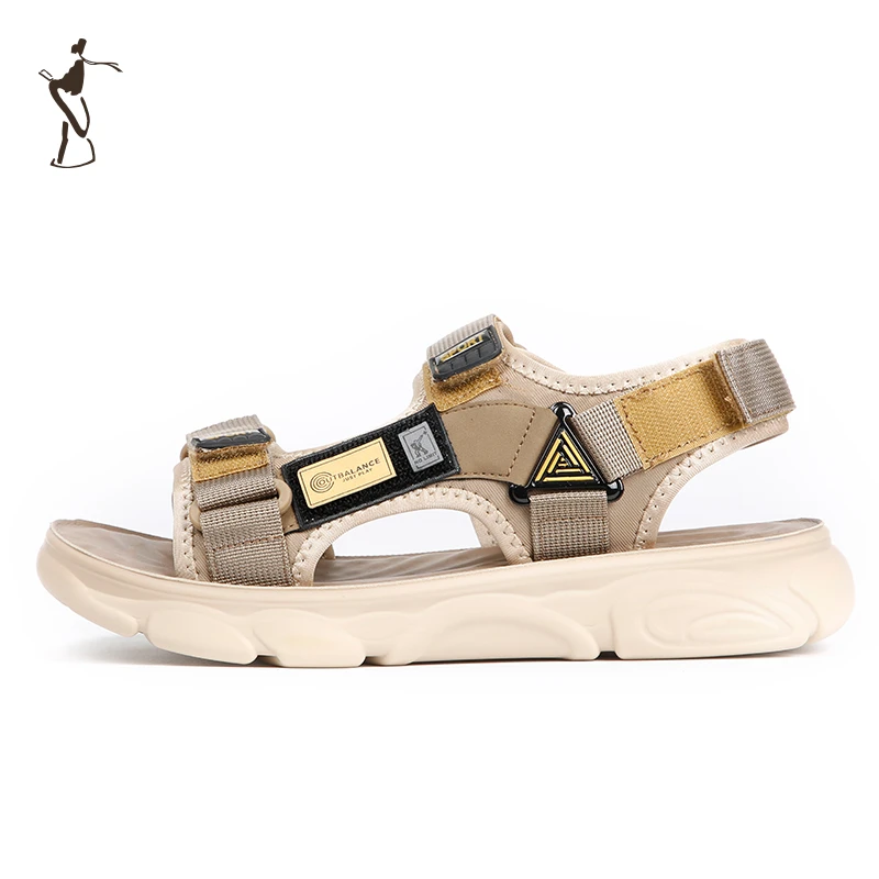 才子男鞋夏季潮流时尚休闲凉鞋轻便舒适户外百搭软底沙滩凉拖鞋