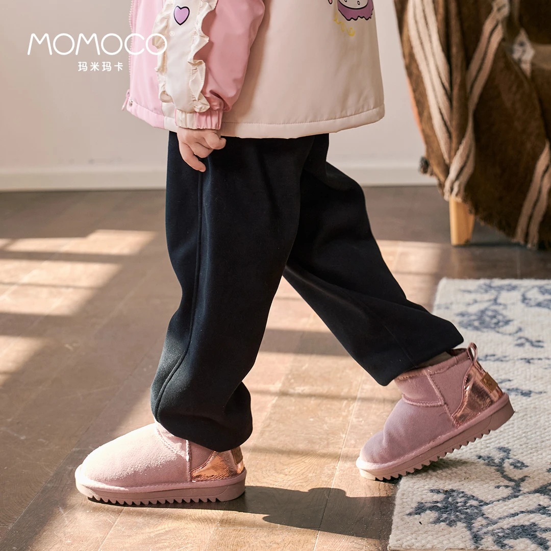 MOMOCO/玛米玛卡男童加绒卫裤2025冬新款儿童可爱75430358023