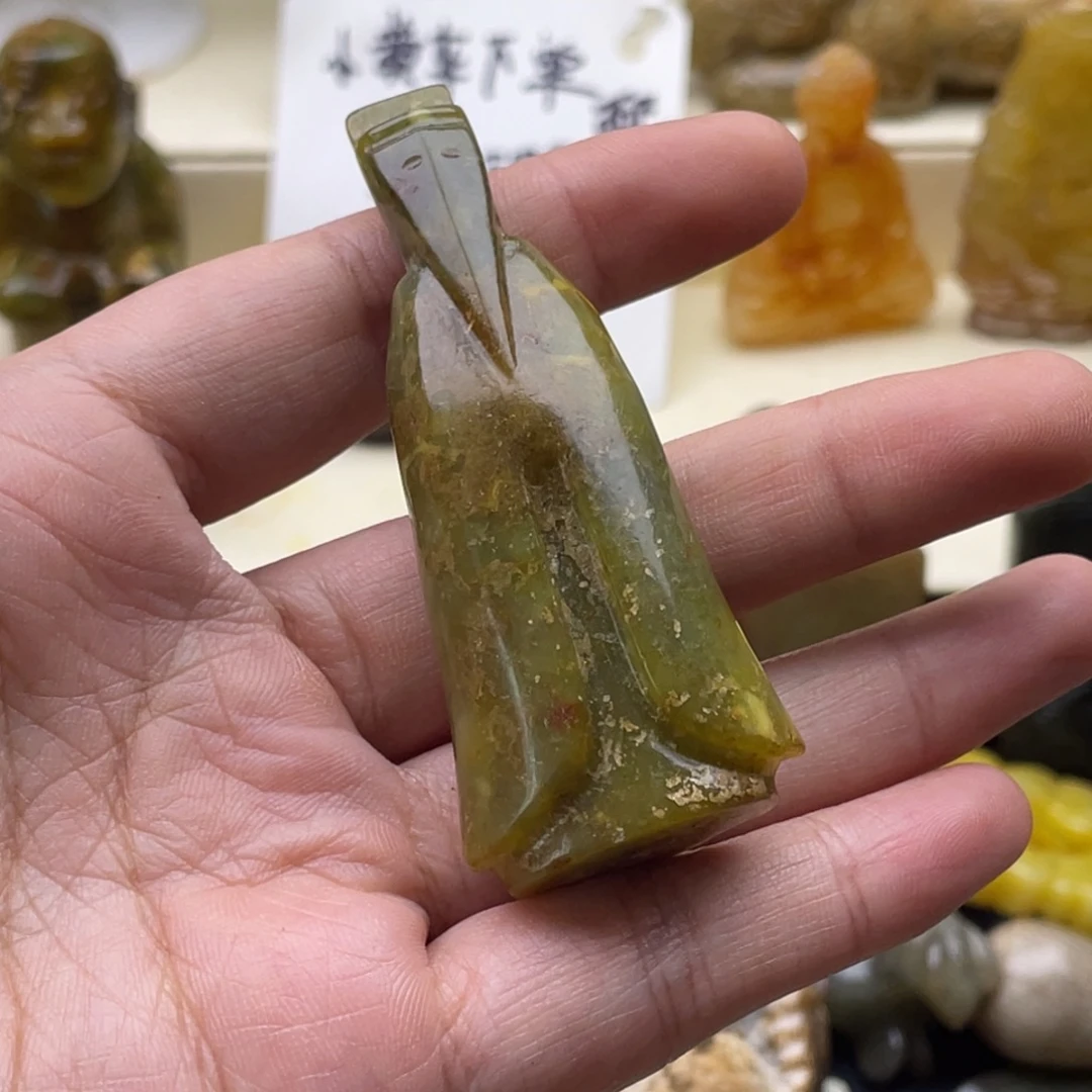 未镶嵌蛇纹石玉颈饰116