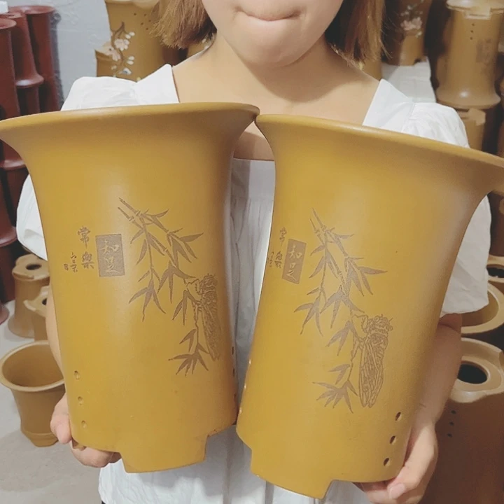 紫砂花盆宜兴紫砂精品花盆