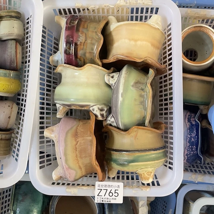 紫砂花盆765微瑕品口径7到8左右