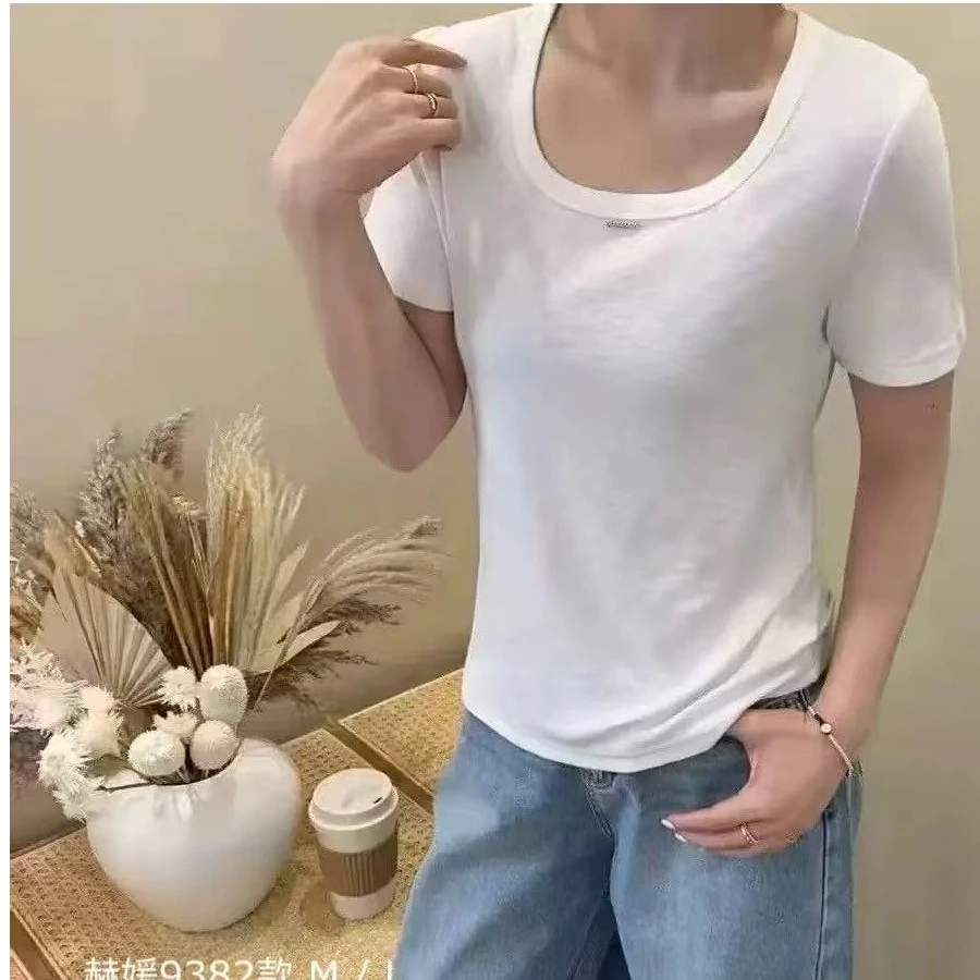 休闲时尚简约显瘦美式女士V领