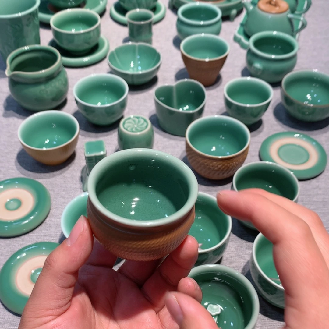 小****r龙泉青瓷茶具杯子