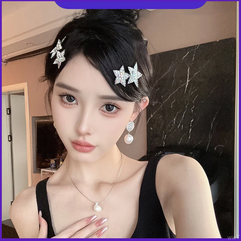 碎发夹气质高级感夹头饰刘海女bb后脑勺星星发卡发夹侧边