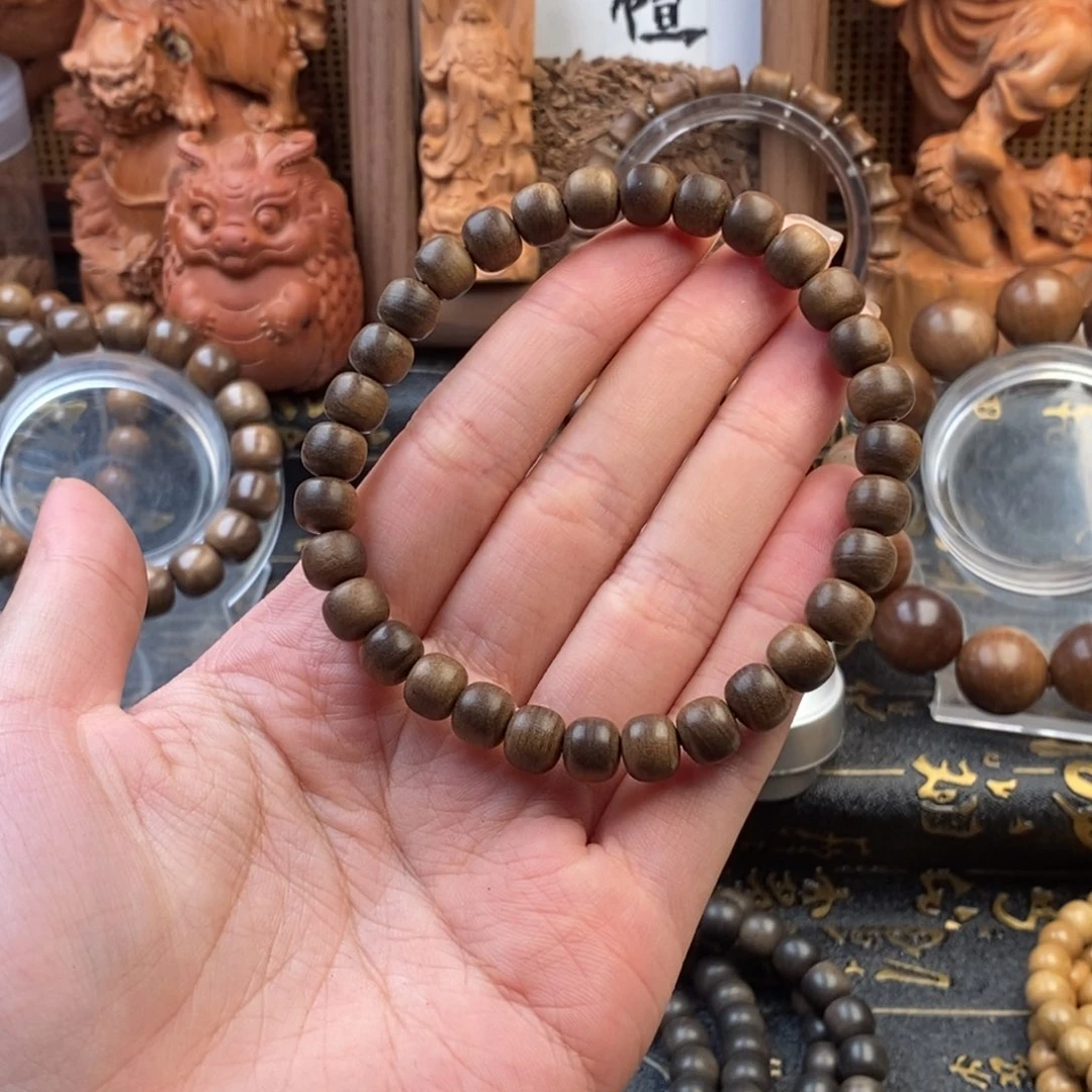 檀香木手串/手链笨*父迈索尔，老山檀，沉水，0708奶香