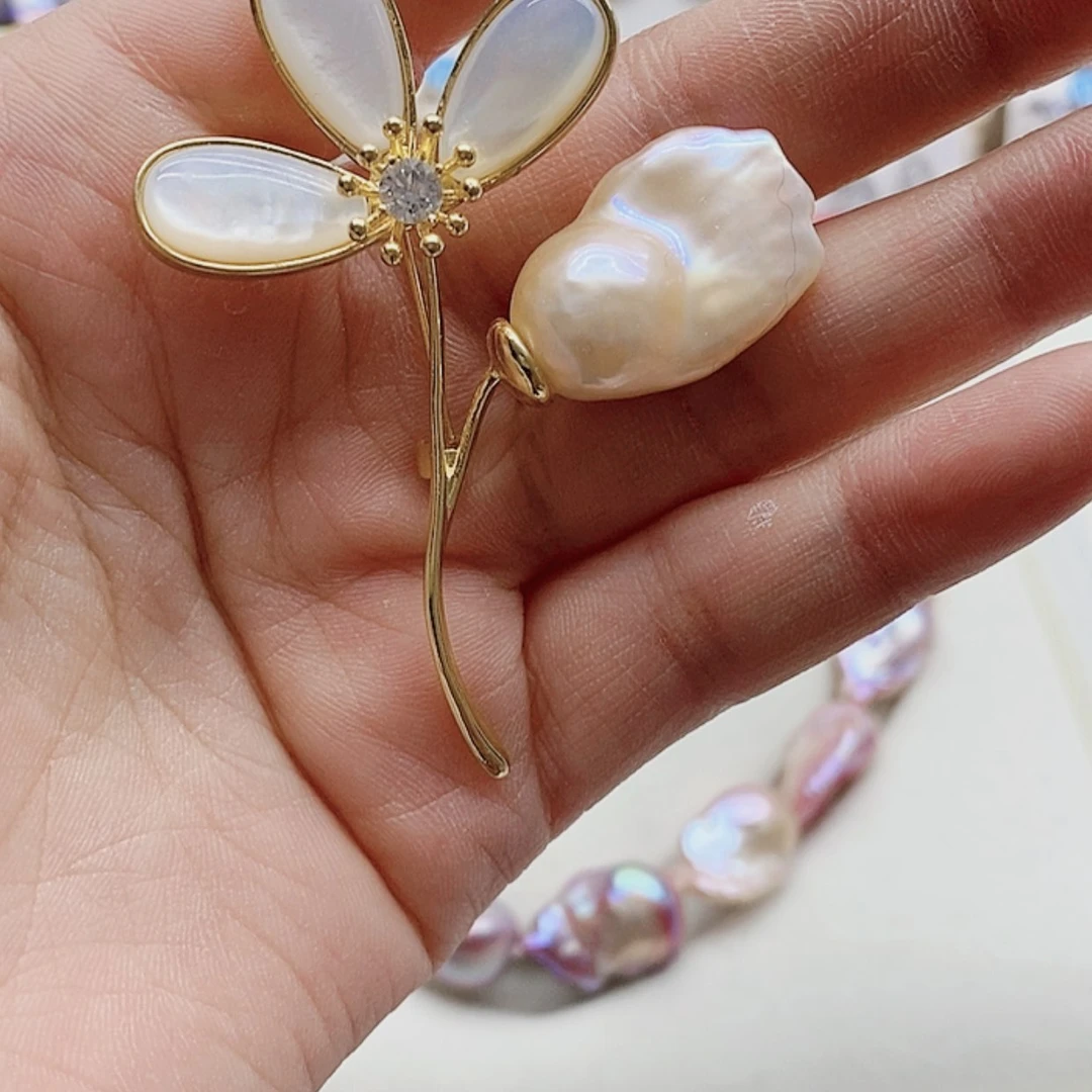 【闪购商品】淡水珍珠耳饰银S925镶嵌