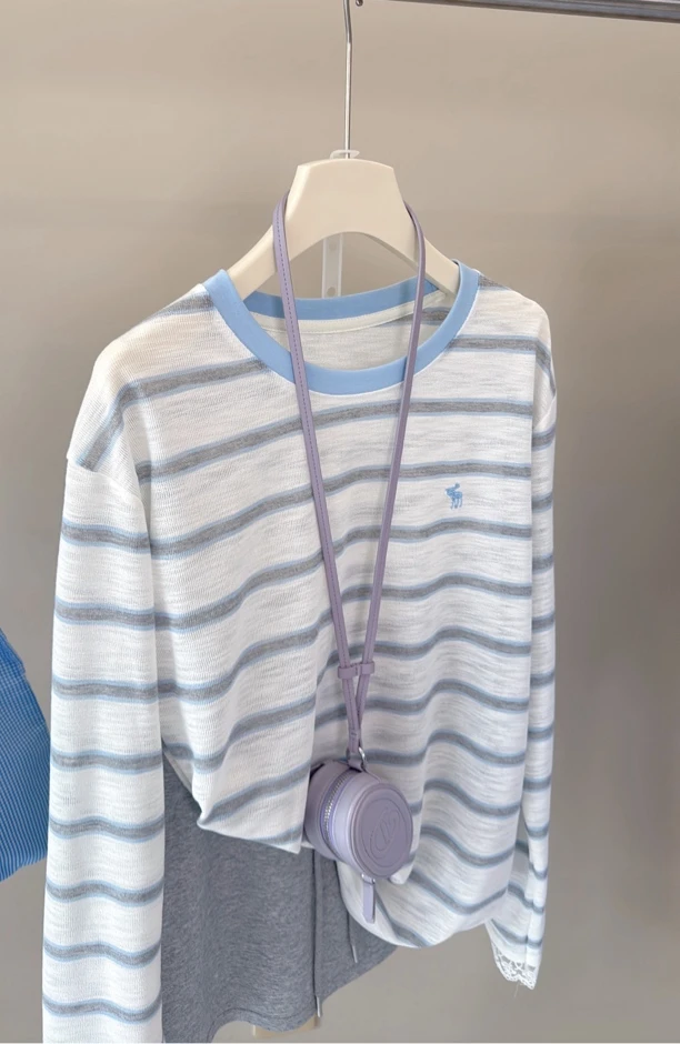 Flower.韩国_seoul夏季薄如蝉翼白色小鹿防晒罩衫